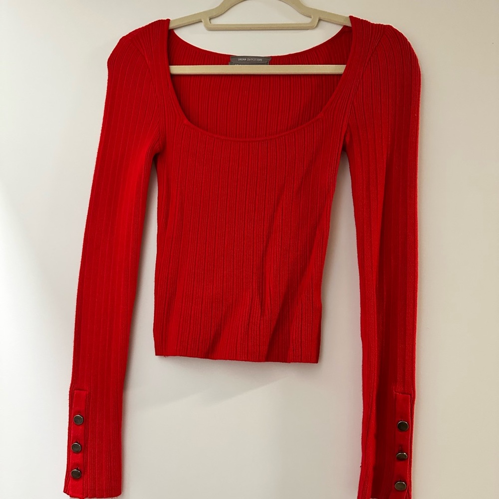 Urban Outfitters Red Long sleeve